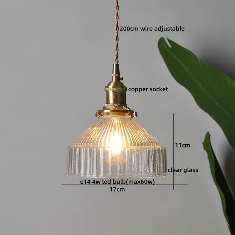Lámparas colgantes LED con interruptor de perilla IWHD para cocina, pasillo, sala de estar, dormitorio, cristal transparente, lámpara colgante nórdica, araña