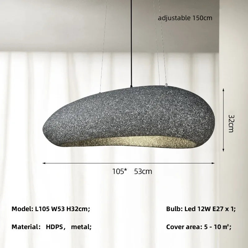 Minimalist Wabi Sabi Pendant Light for Dining Room