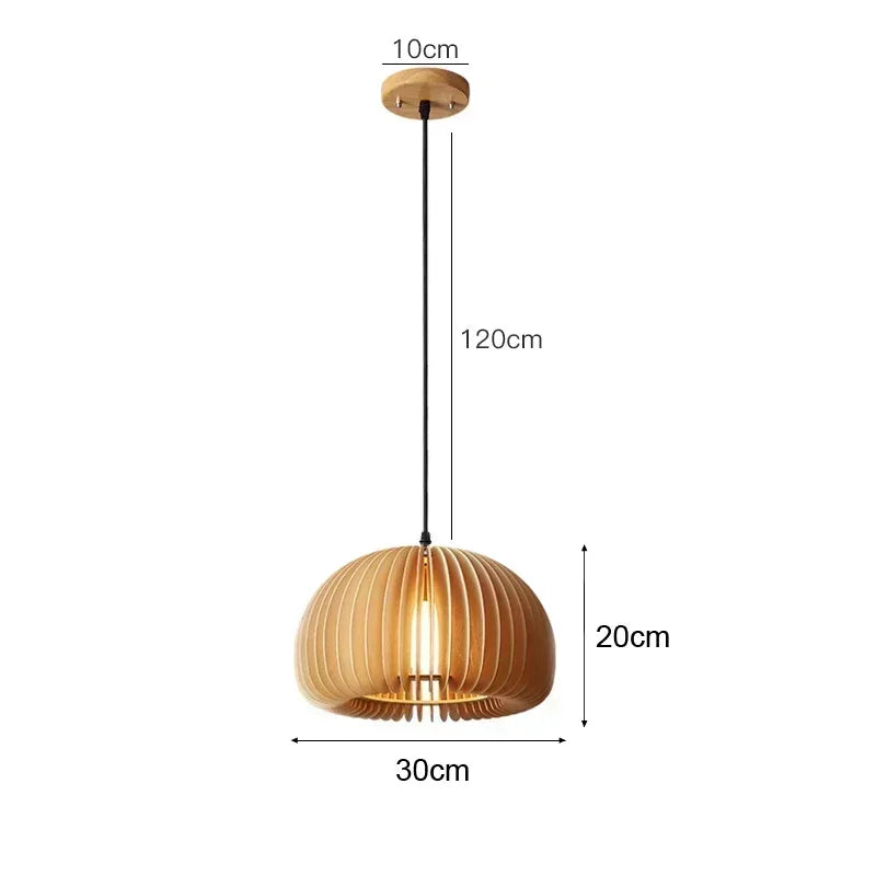 Bohemian Bamboo Rattan Pendant Light Woven
