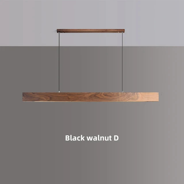 Lámpara colgante de madera nórdica para comedor