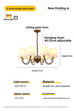 Rustic Pleated Shade Chandelier Light