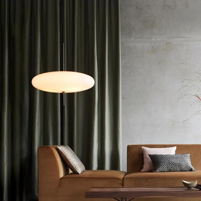 Lámpara colgante de cristal minimalista para comedor