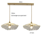 Vintage Flower Glass Pendant Light Collection with Brass Fitting for Bedroom