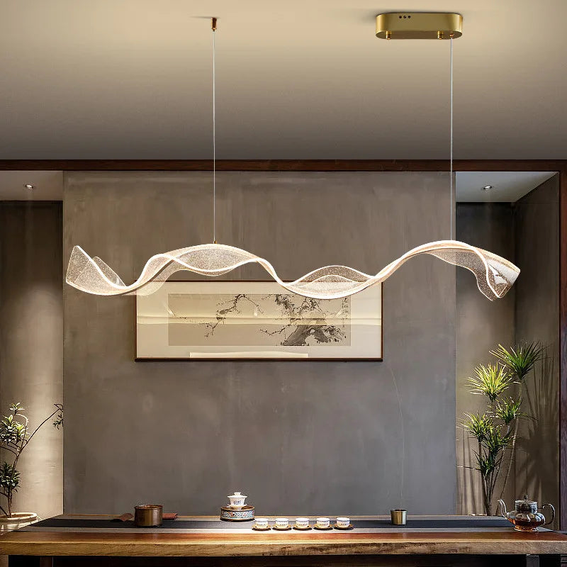 Nordic Wave LED Pendant Light for Dining Room