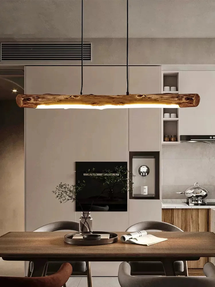 Nordic Wood Pendant Light for Dining Room