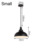 Industrial Iron Pendant Light for Dining Room Kitchen