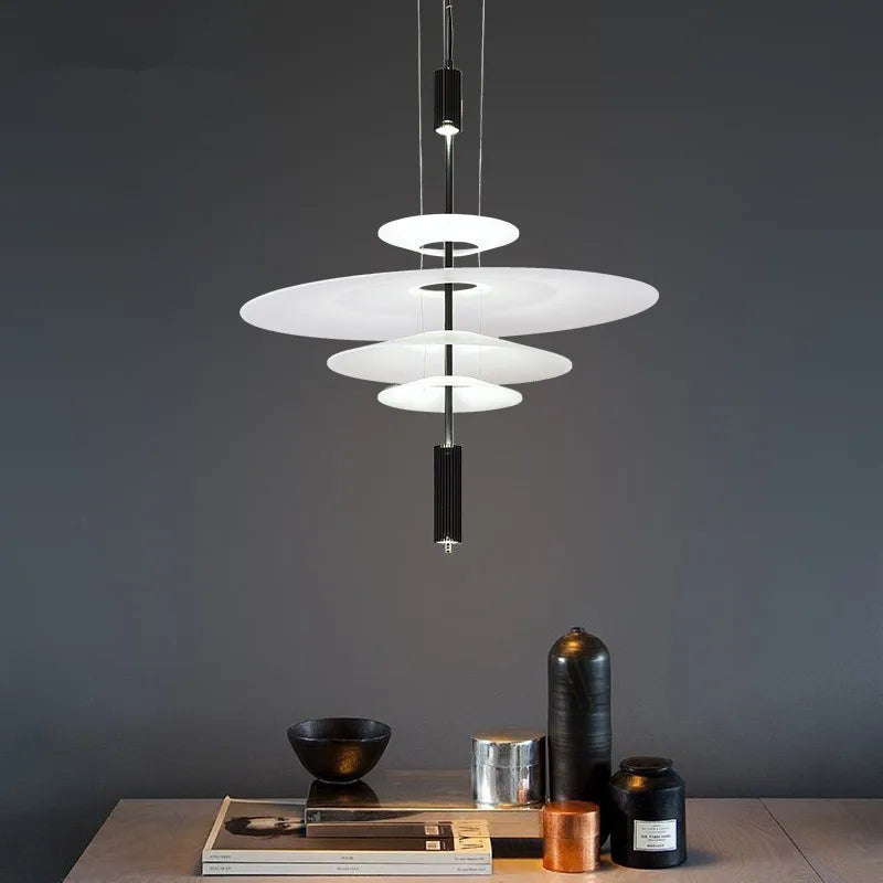 Minimalist Acrylic Iron Pendant Light for Dining