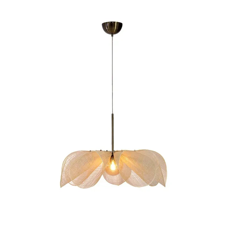 Wabi Sabi Fabric Pendant Light for Living Room