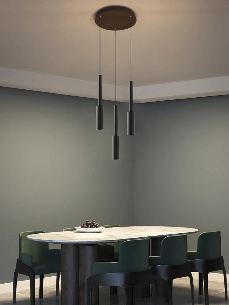 Lámpara colgante de hierro minimalista para comedor