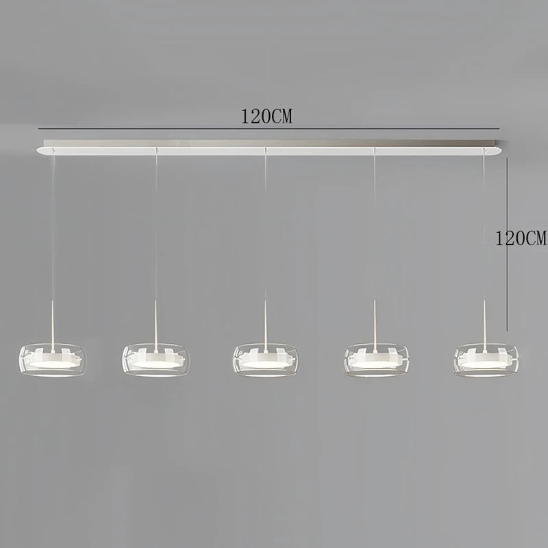 Nordic Glass Pendant Light for Dining Room