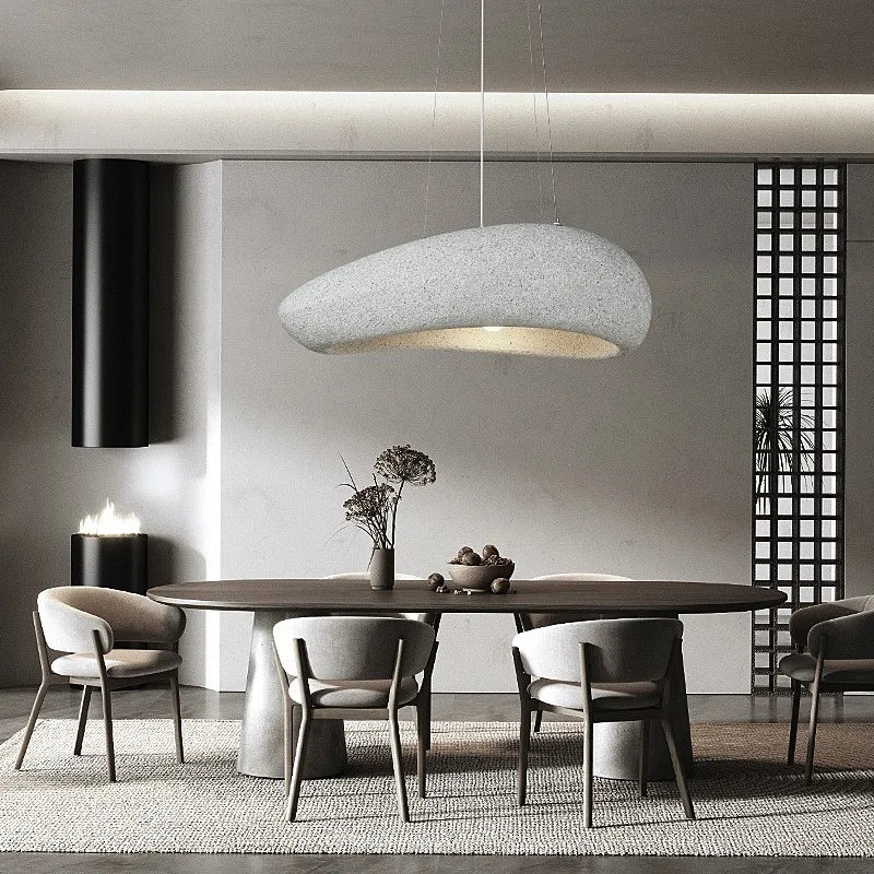 Minimalist Wabi Sabi Pendant Light for Dining Room