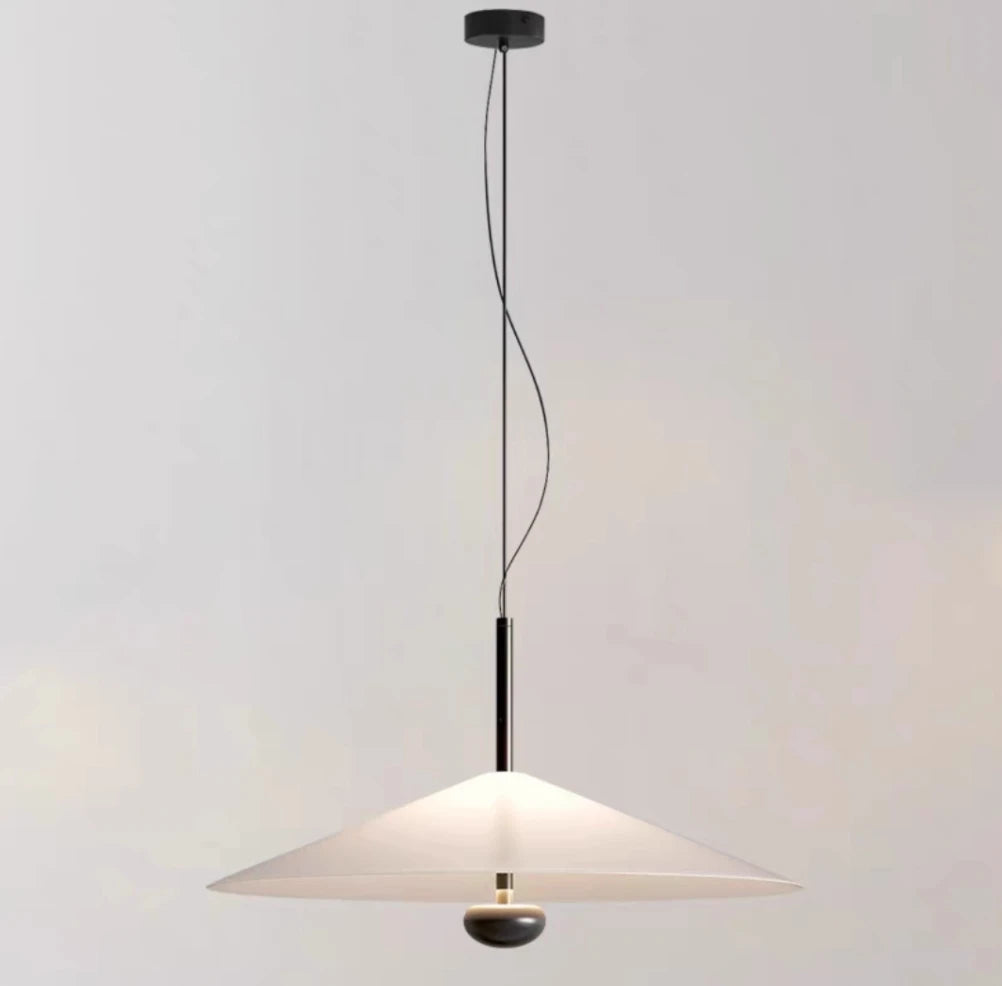 Lámpara colgante de cristal minimalista para comedor