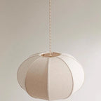Wabi Sabi Linen Pendant Light for Living Room