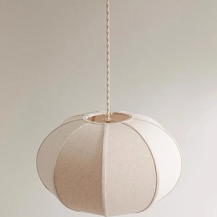Wabi Sabi Linen Pendant Light for Living Room