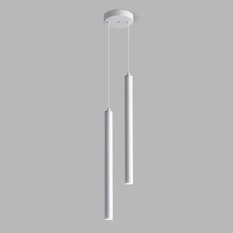 Minimalist Iron Tube Pendant Light for Bedroom
