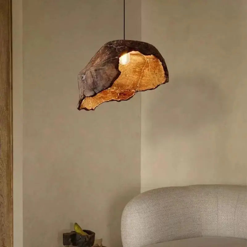 Wabi Sabi Dried Lotus Pendant Light Zen Retro