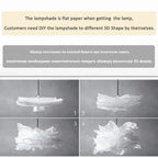Cloud Paper Pendant Light Nordic Design Hanging Lamp