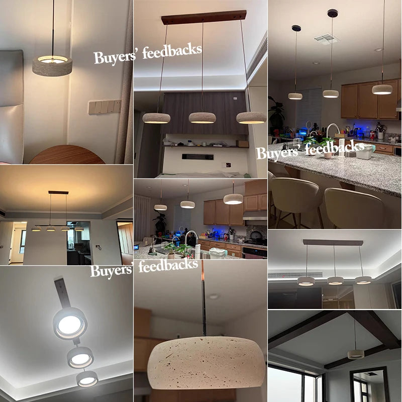 Nordic Travertine Pendant Light for Dining Room