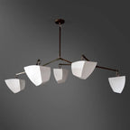 Minimalist White Ceramic Pendant Light Dimmable
