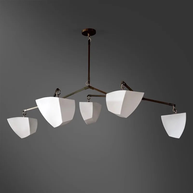 Minimalist White Ceramic Pendant Light Dimmable