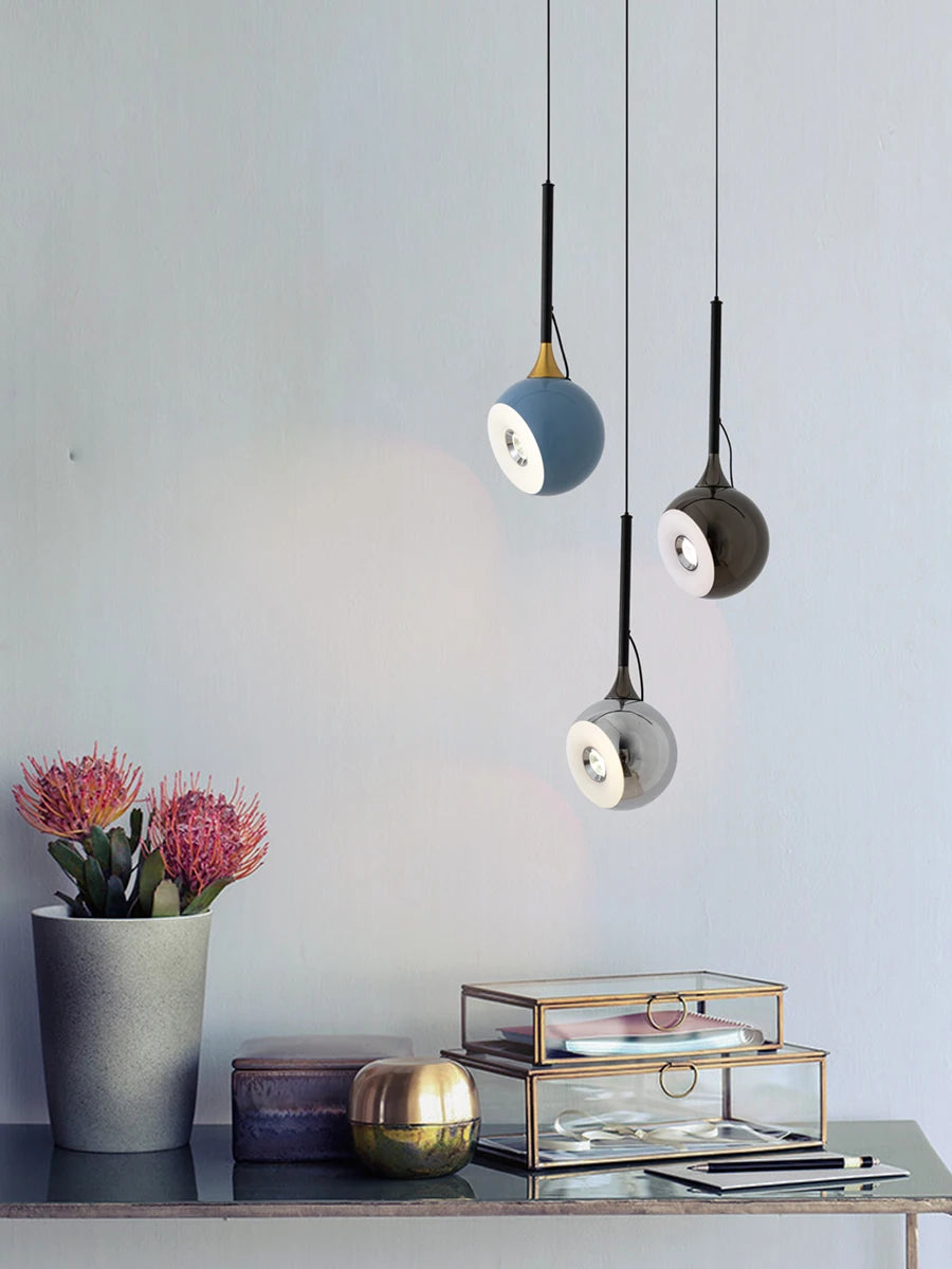 Nordic Ceramic Pendant Light Adjustable Hanging Lamp