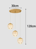 Modern Crystal Glass Pendant Light for Staircase