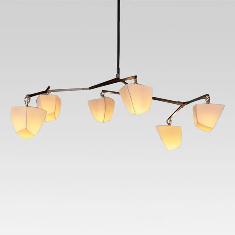 Minimalist White Ceramic Pendant Light Dimmable