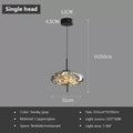 Nordic Glass Pendant Light with Iron Finish