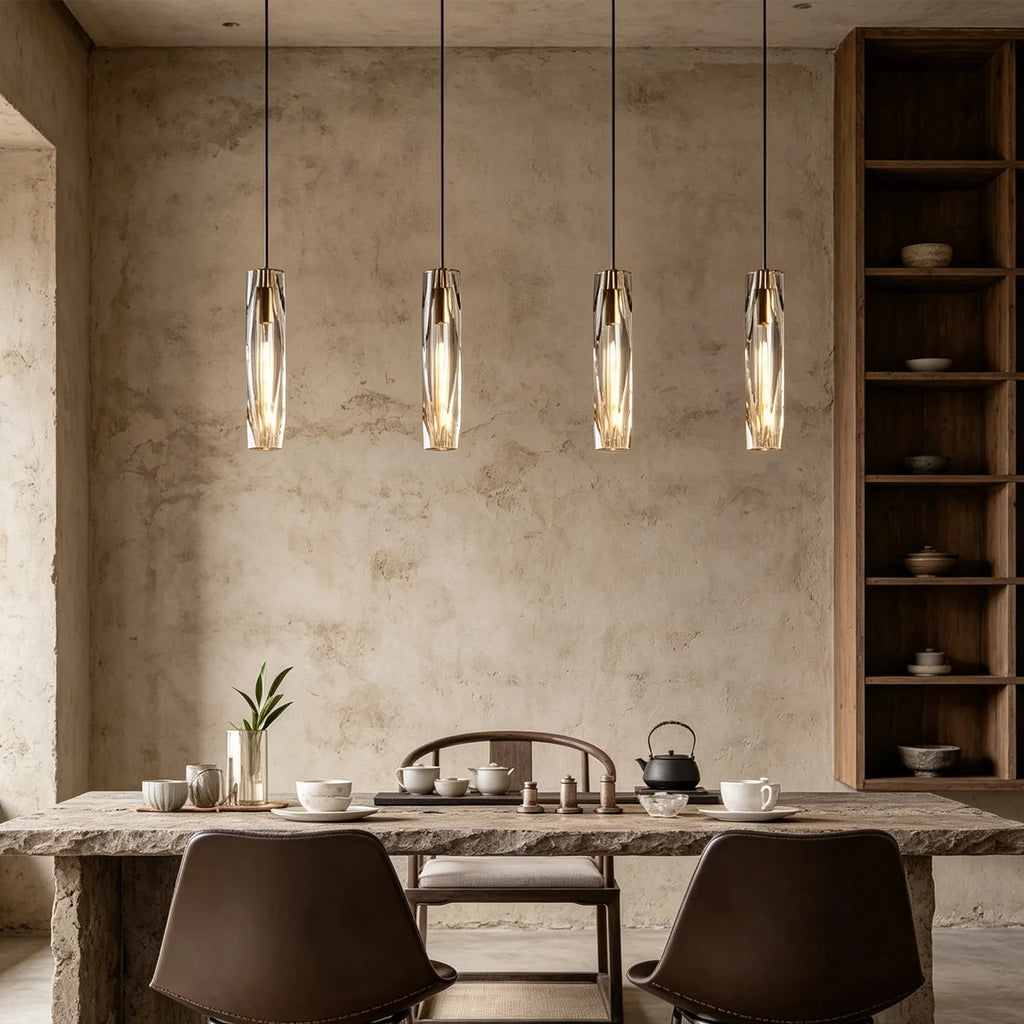 Luxury Crystal Glass Pendant Light for Dining Room