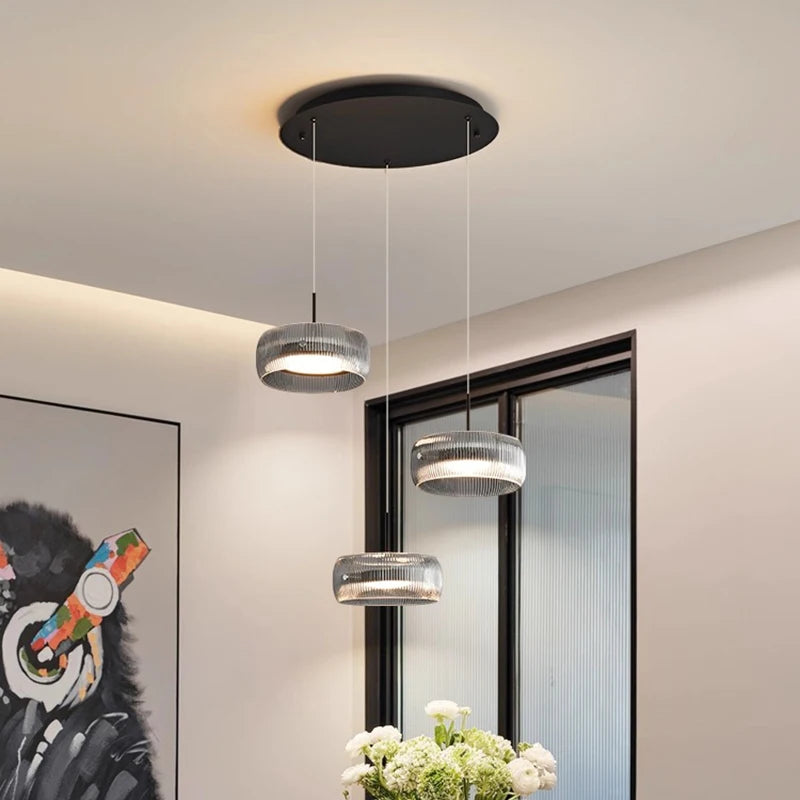 Lámpara Colgante Minimalista de Cristal para Comedor