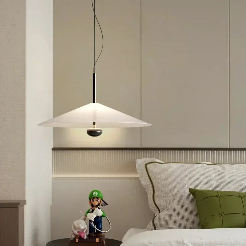 Lámpara colgante de cristal minimalista para comedor