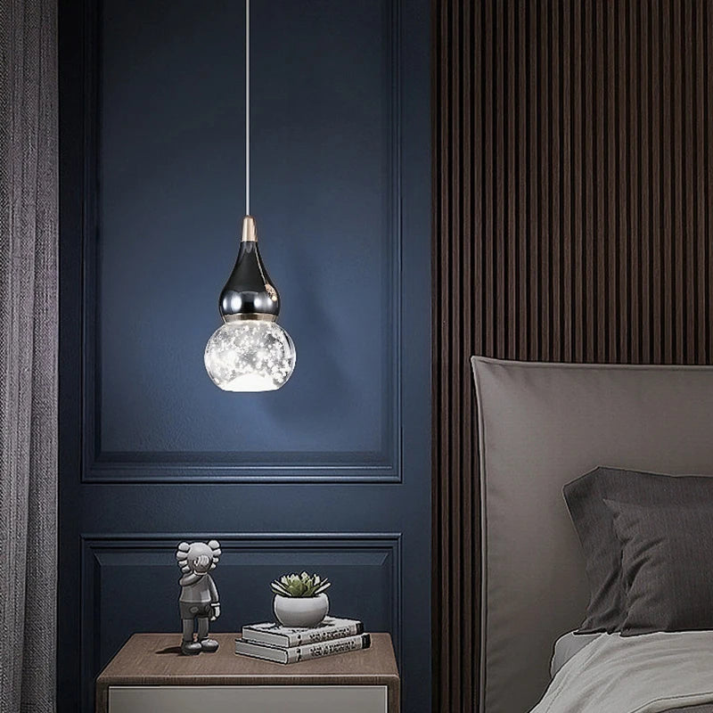 Crystal Glass Pendant Light for Staircase & Entryway