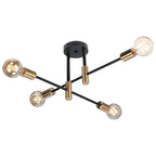 Modern Nordic Branch Ceiling Chandelier Black/Glod E27 Minimalism Living Room Shop Lighting E27 Iron Indoor Line Pendant Lamp