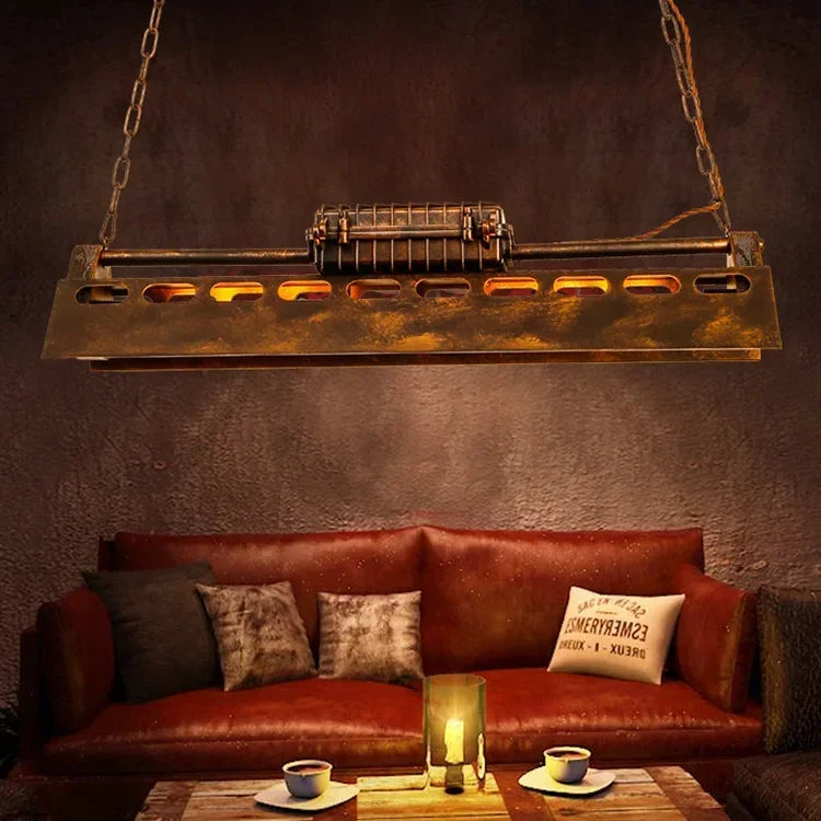 Industrial Iron Pendant Light for Dining Room