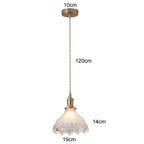 Retro Colored Glass Pendant Light Collection with Brass Fitting for Cafe