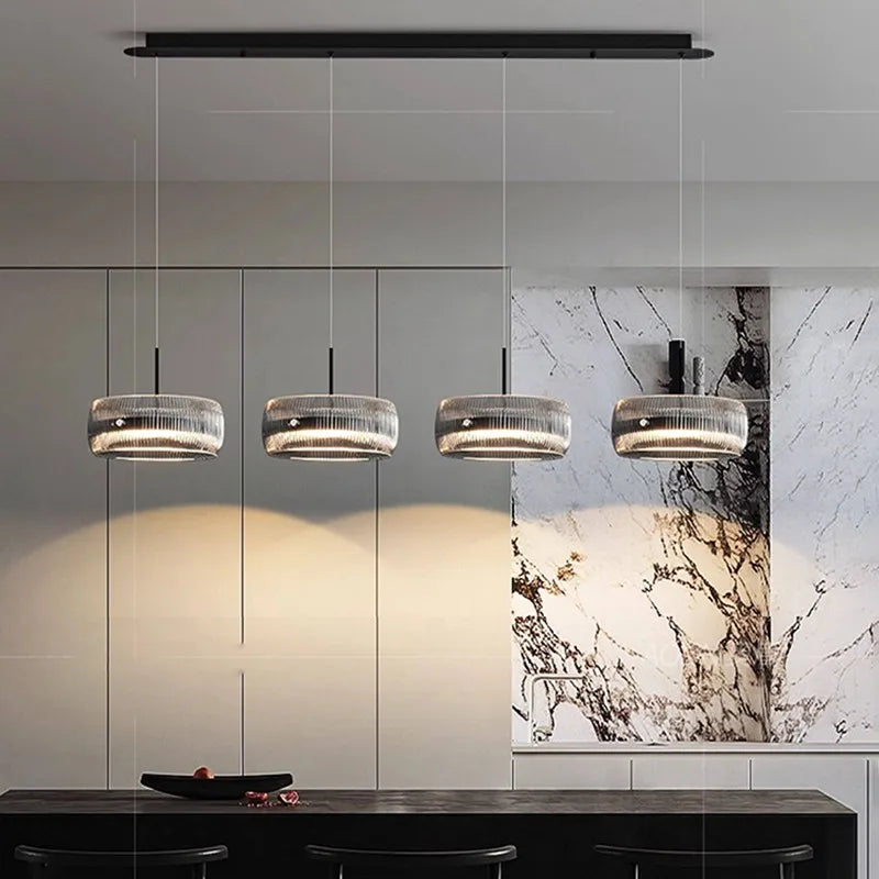 Lámpara Colgante Minimalista de Cristal para Comedor