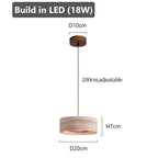 Minimalist Travertine Pendant Light for Dining Room