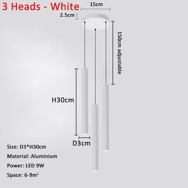 Minimalist Iron Pendant Light for Bedroom