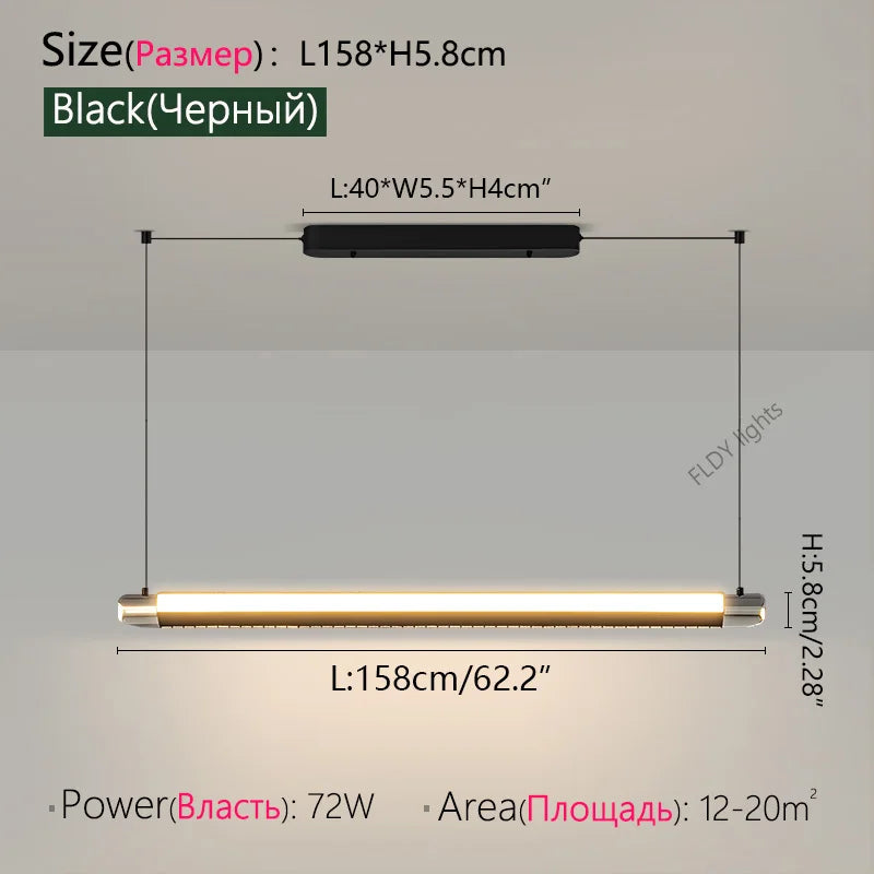 Minimalist Glass Pendant Light for Dining Room