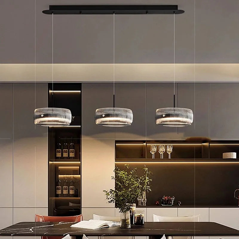 Lámpara Colgante Minimalista de Cristal para Comedor