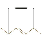 Lámpara Colgante Minimalista de Aluminio - Diseño Nórdico Ondulado