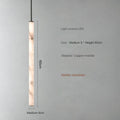 Minimalist Copper Marble Pendant Light for Bedroom