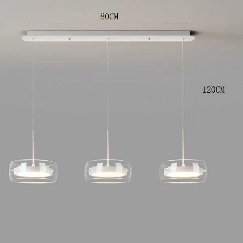 Nordic Glass Pendant Light for Dining Room