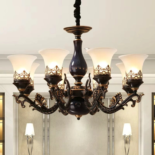 Ceramic Chandelier with E14 Socket Retro Luxurious