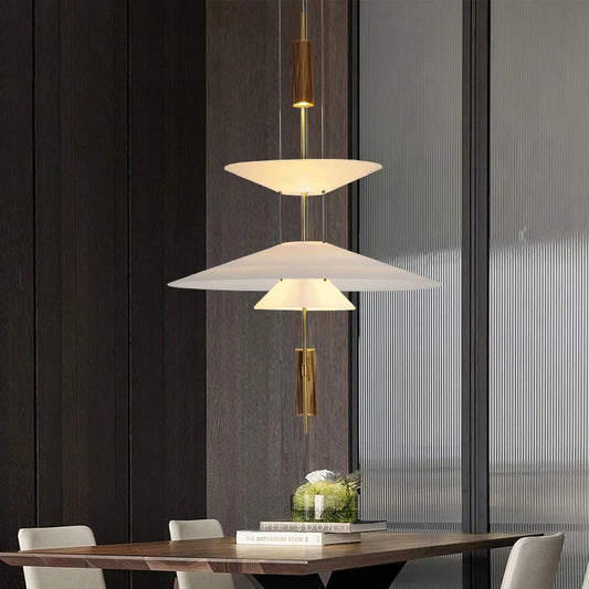Minimalist Acrylic Iron Pendant Light for Dining