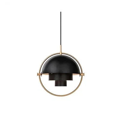 Danish Multi Shade Dome Pendant Light in Brass for Dining Room