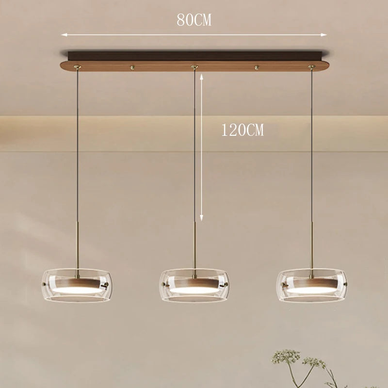 Lámpara Colgante Nórdica de Cristal para Comedor