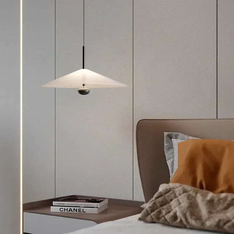 Lámpara colgante de cristal minimalista para comedor