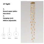 Luxury Alabaster Marble Disc Chandelier for Staircase and Lobby