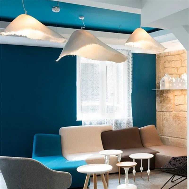 Nordic Iron Pendant Light with Fringe Detail